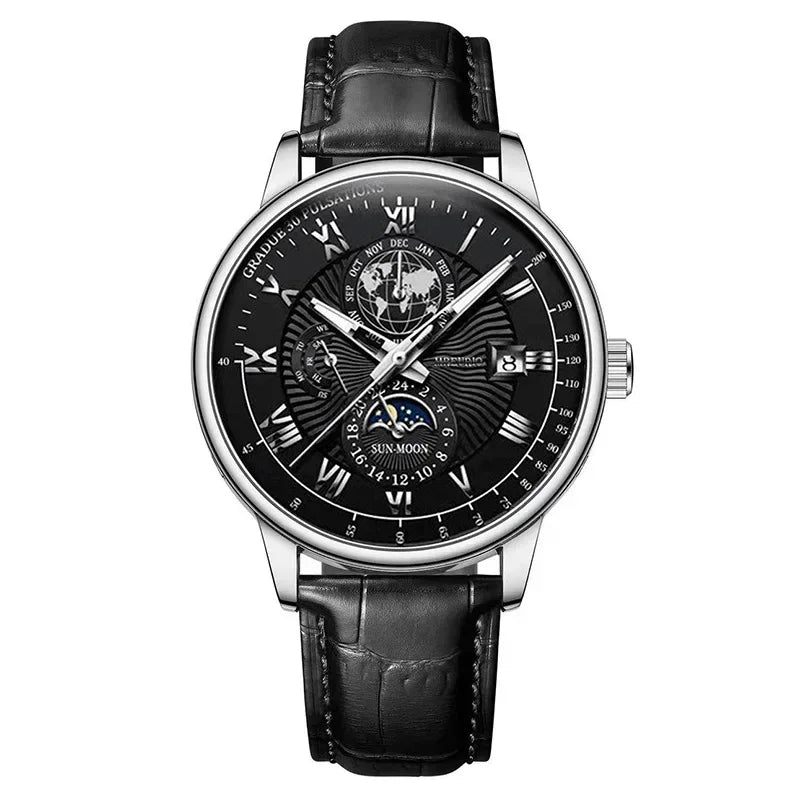 Eclavant Lunaris Chronograph – Moonphase Leather Edition