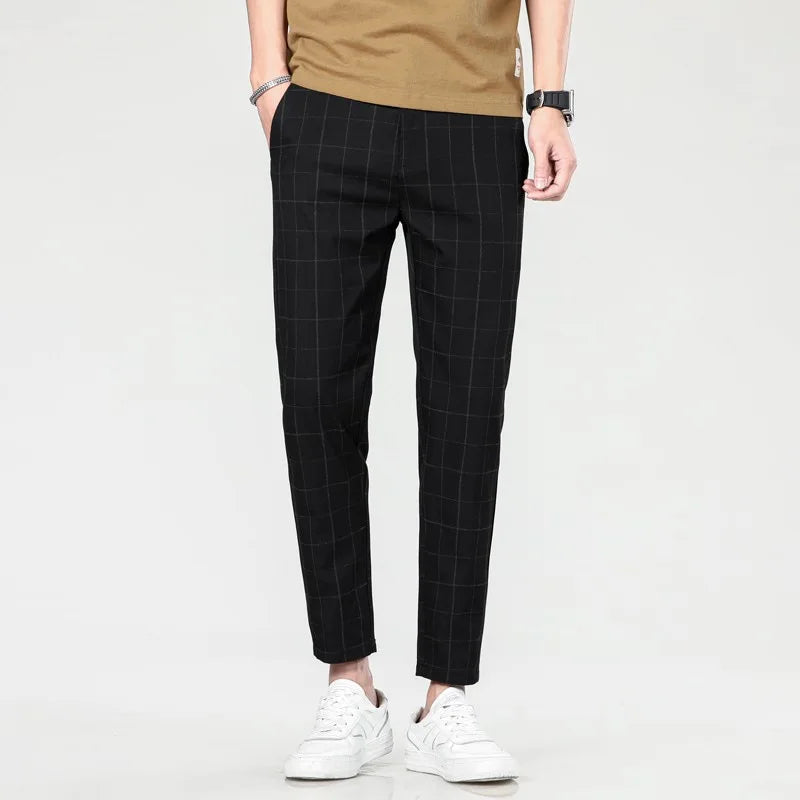 Eclavant Windsor Check Trousers – Modern European Fit