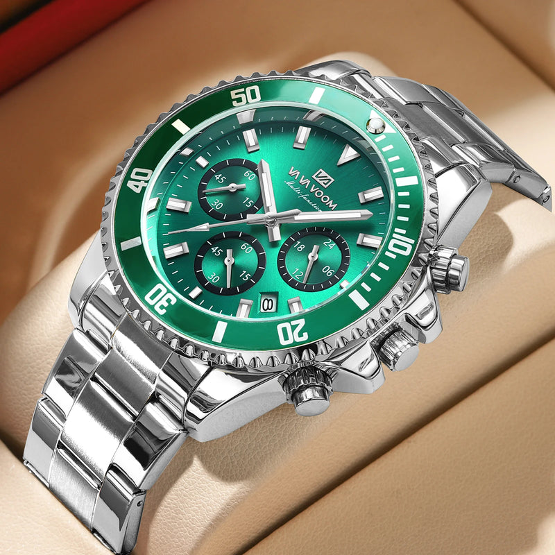 Eclavant Mariner Chronograph – Luminous Steel Timepiece