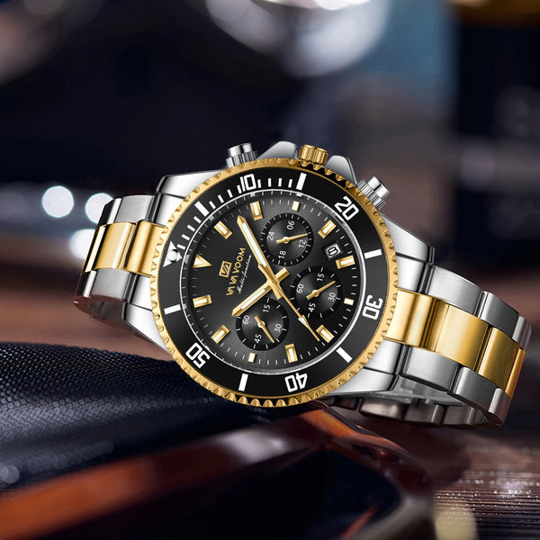Eclavant Mariner Chronograph – Luminous Steel Timepiece