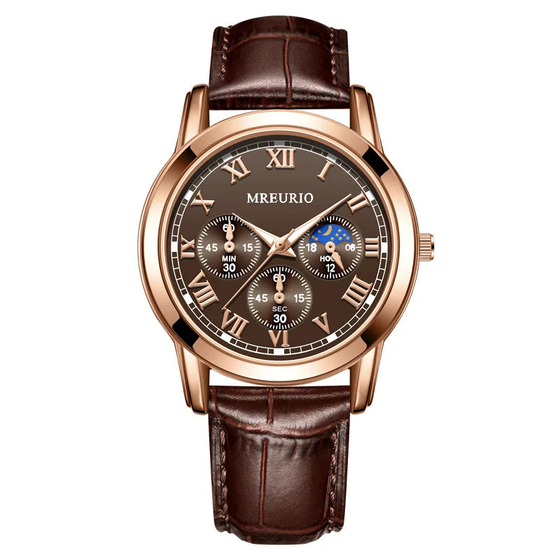 Eclavant Lunaris Chronograph – Moonphase Leather Edition