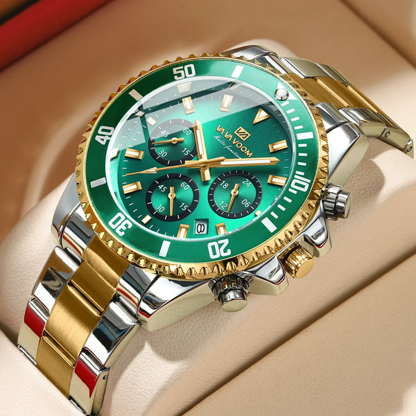 Eclavant Mariner Chronograph – Luminous Steel Timepiece