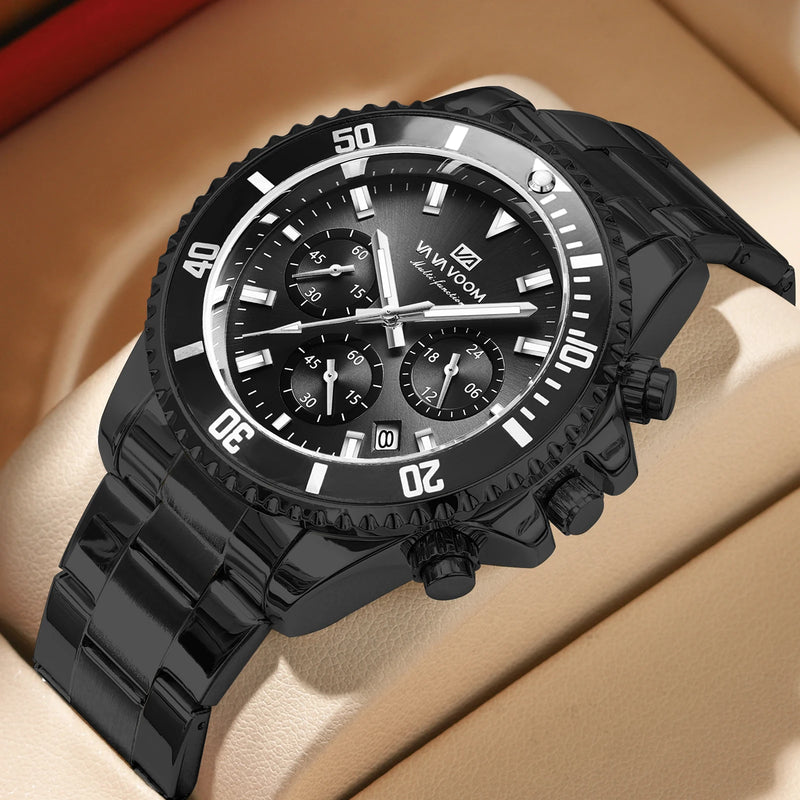Eclavant Mariner Chronograph – Luminous Steel Timepiece
