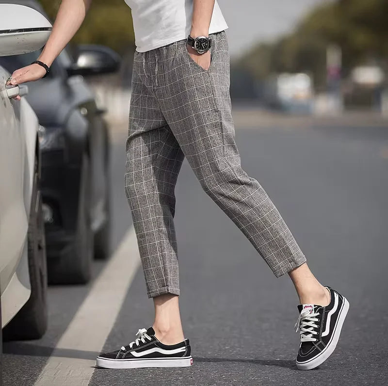 Eclavant Windsor Check Trousers – Modern European Fit
