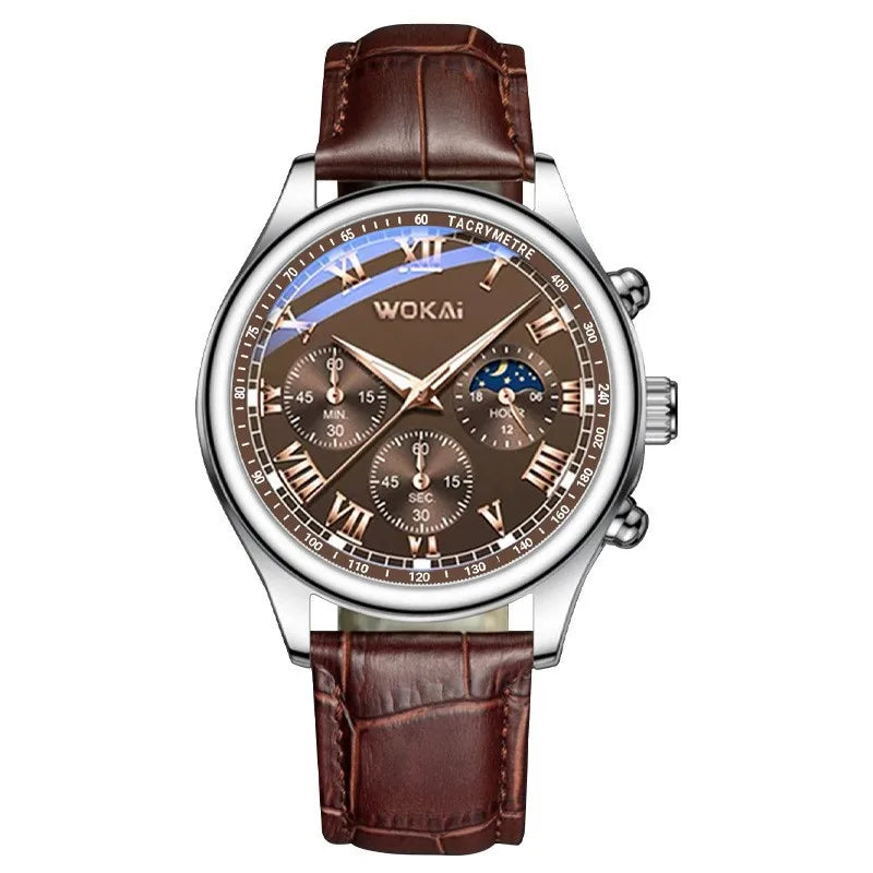 Eclavant Lunaris Chronograph – Moonphase Leather Edition
