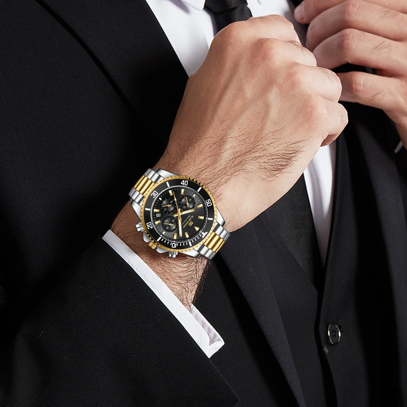 Eclavant Mariner Chronograph – Luminous Steel Timepiece