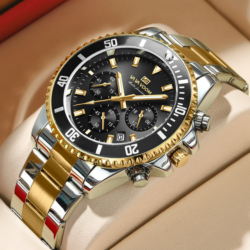 Eclavant Mariner Chronograph – Luminous Steel Timepiece