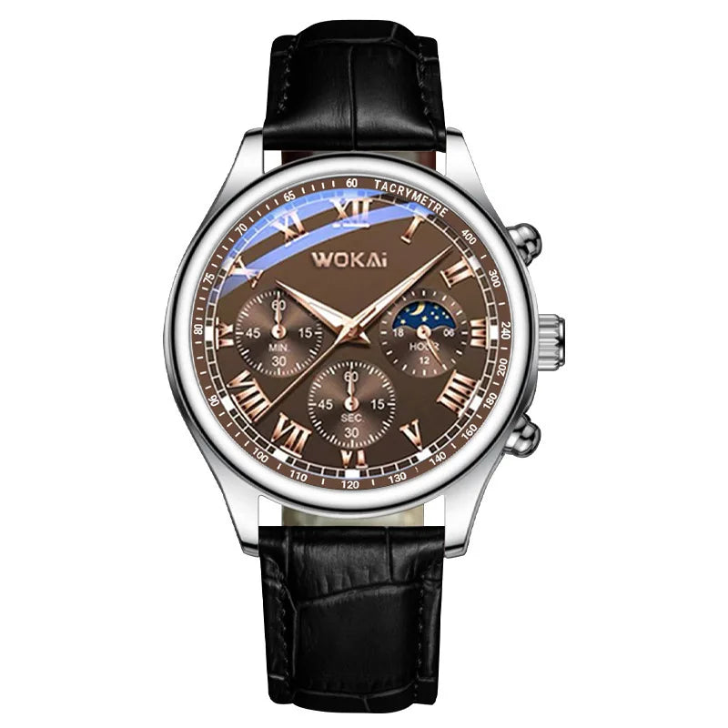 Eclavant Lunaris Chronograph – Moonphase Leather Edition