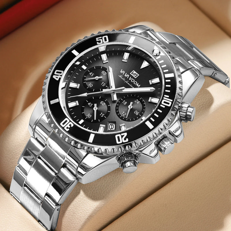 Eclavant Mariner Chronograph – Luminous Steel Timepiece
